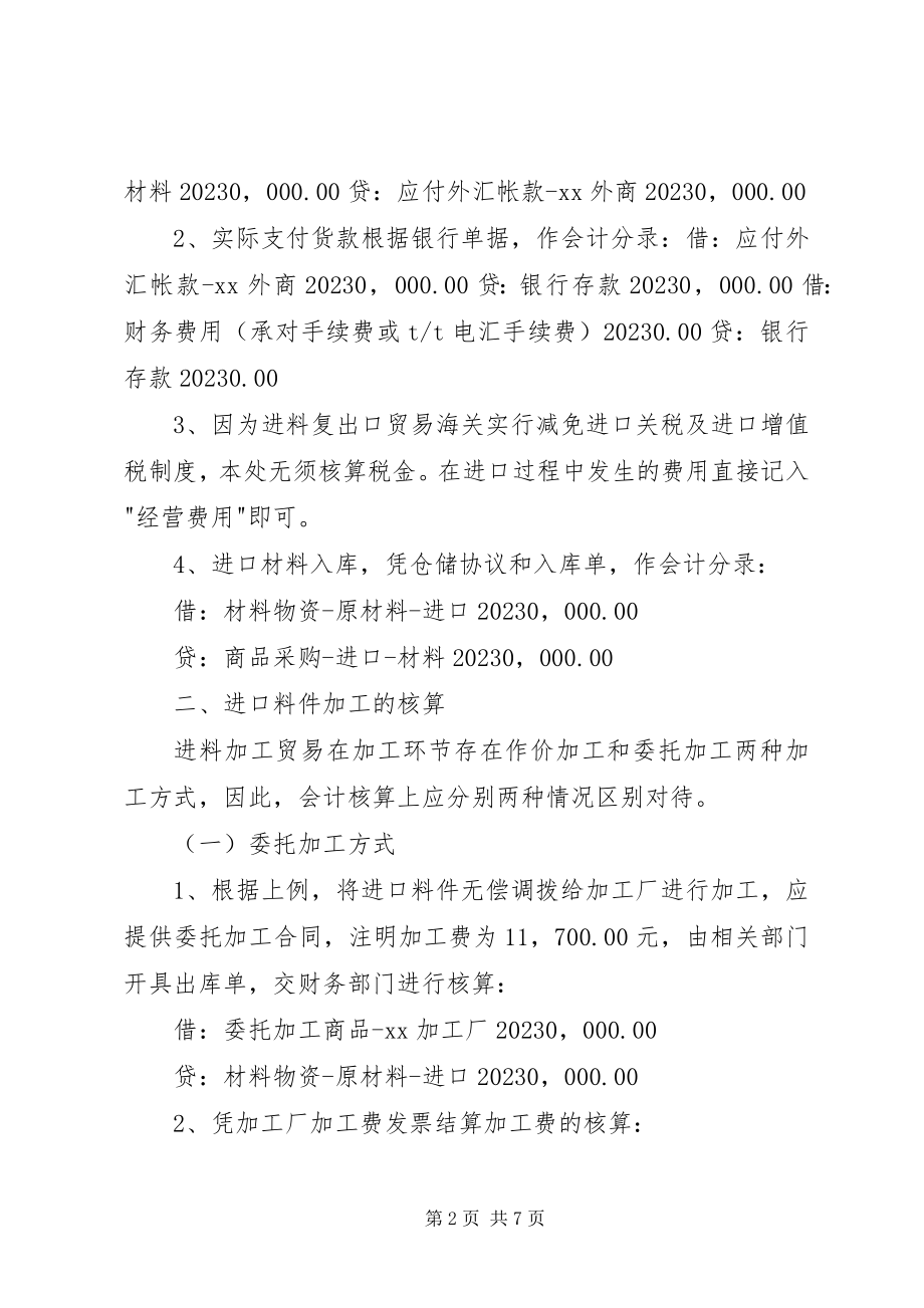 2023年XX市生产企业进料加工实耗法业务简介97版新编.docx_第2页