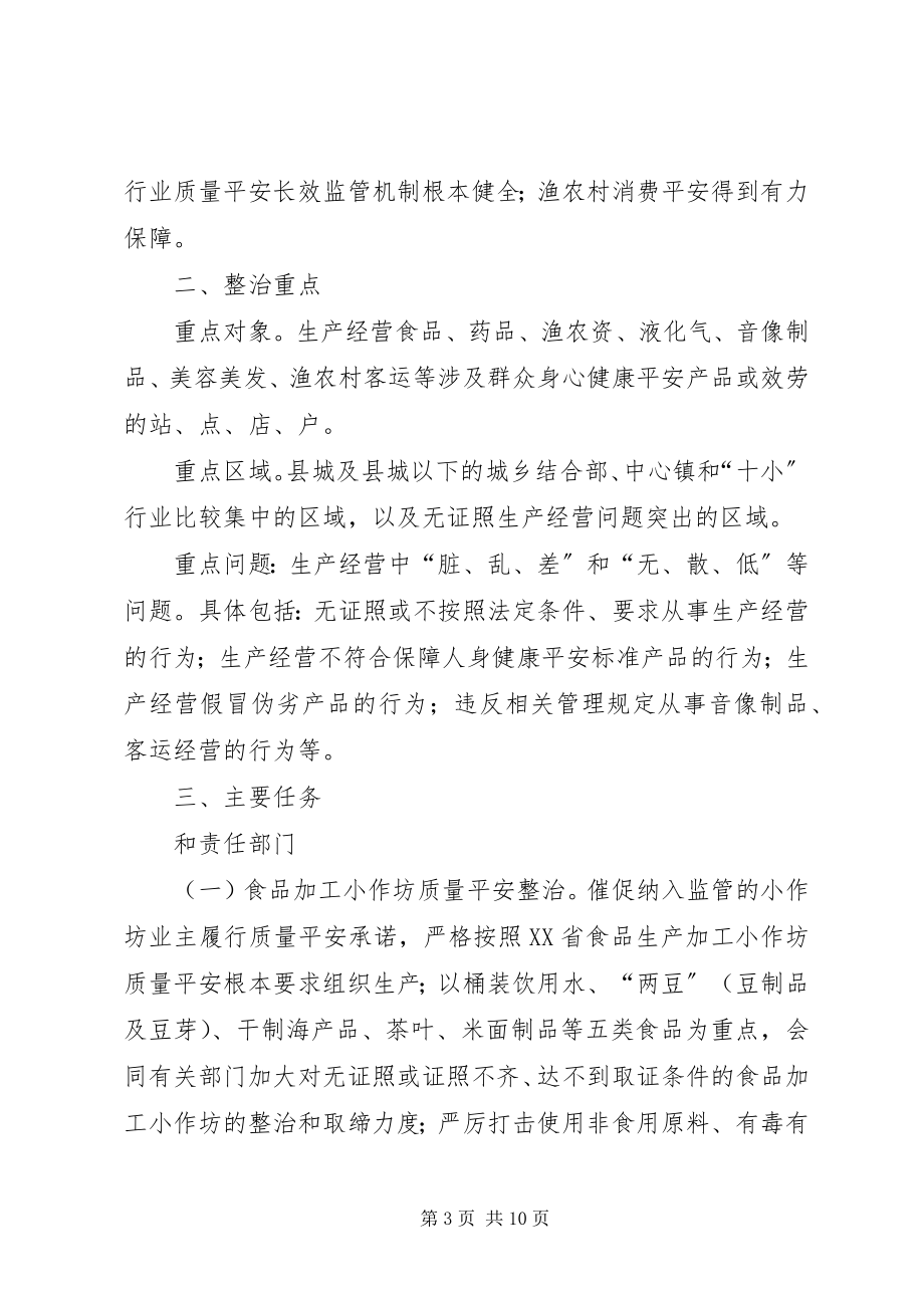 2023年十小质量安全整治意见.docx_第3页