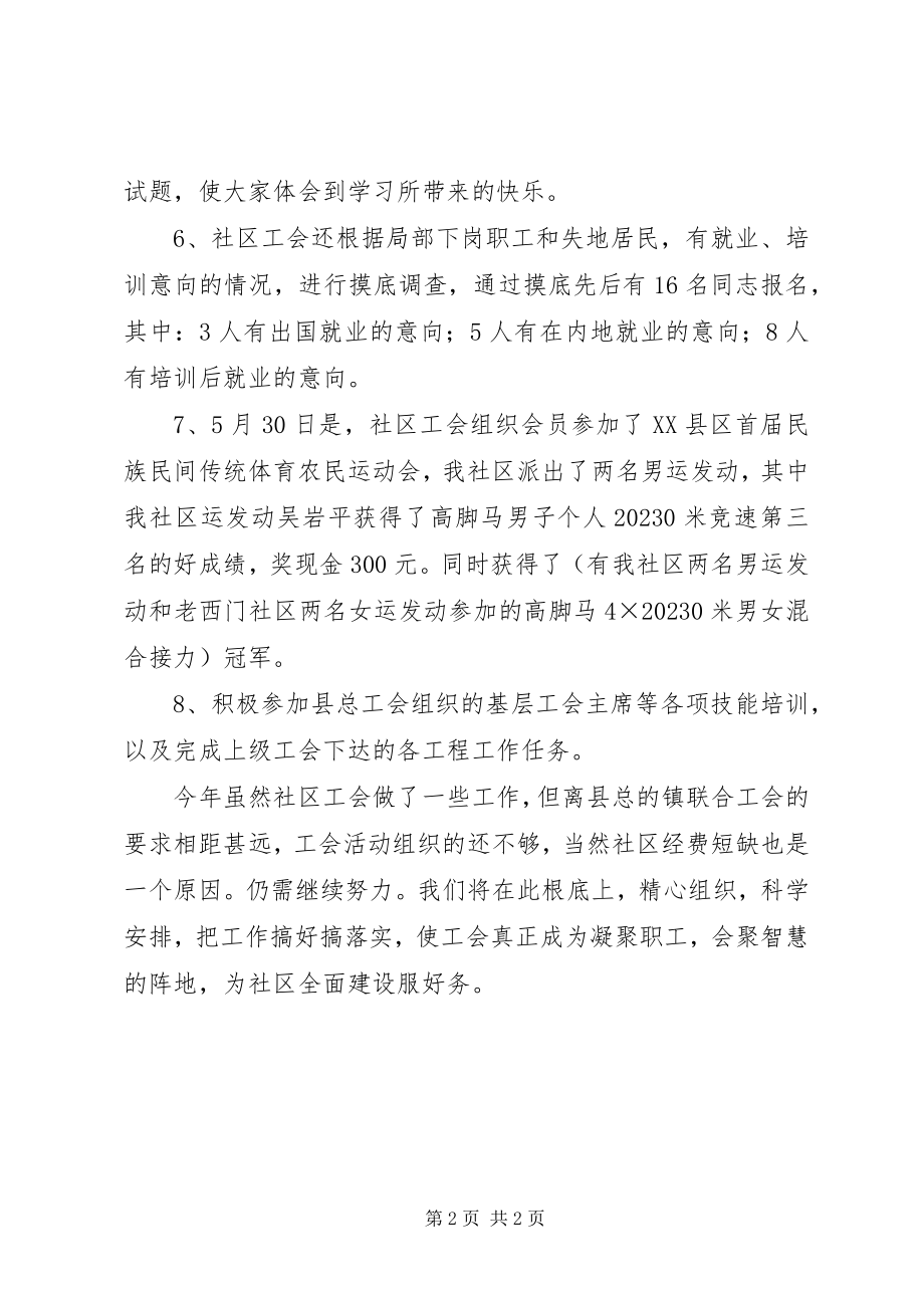 2023年社区工会的年度工作总结.docx_第2页