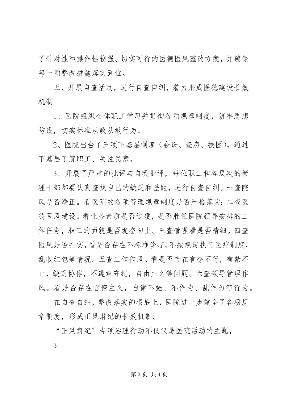 2023年“正风肃纪”专项治理行动活动总结新编.docx_第3页