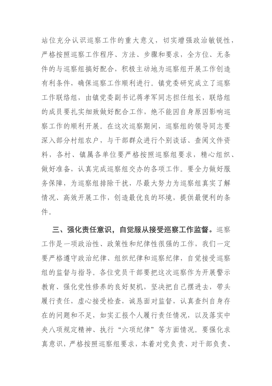 巡察组进驻动员会表态发言.docx_第2页