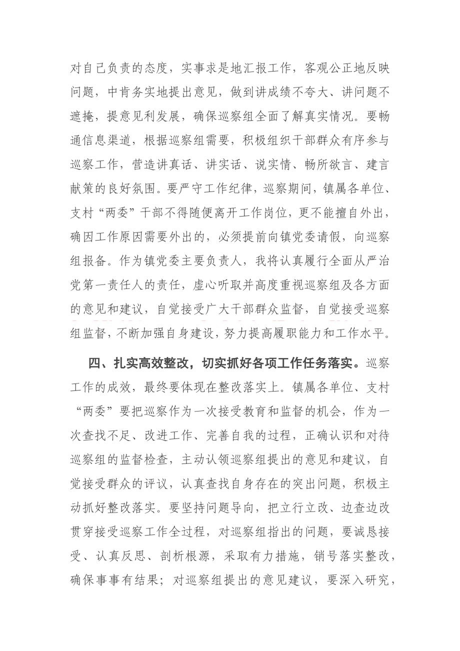 巡察组进驻动员会表态发言.docx_第3页