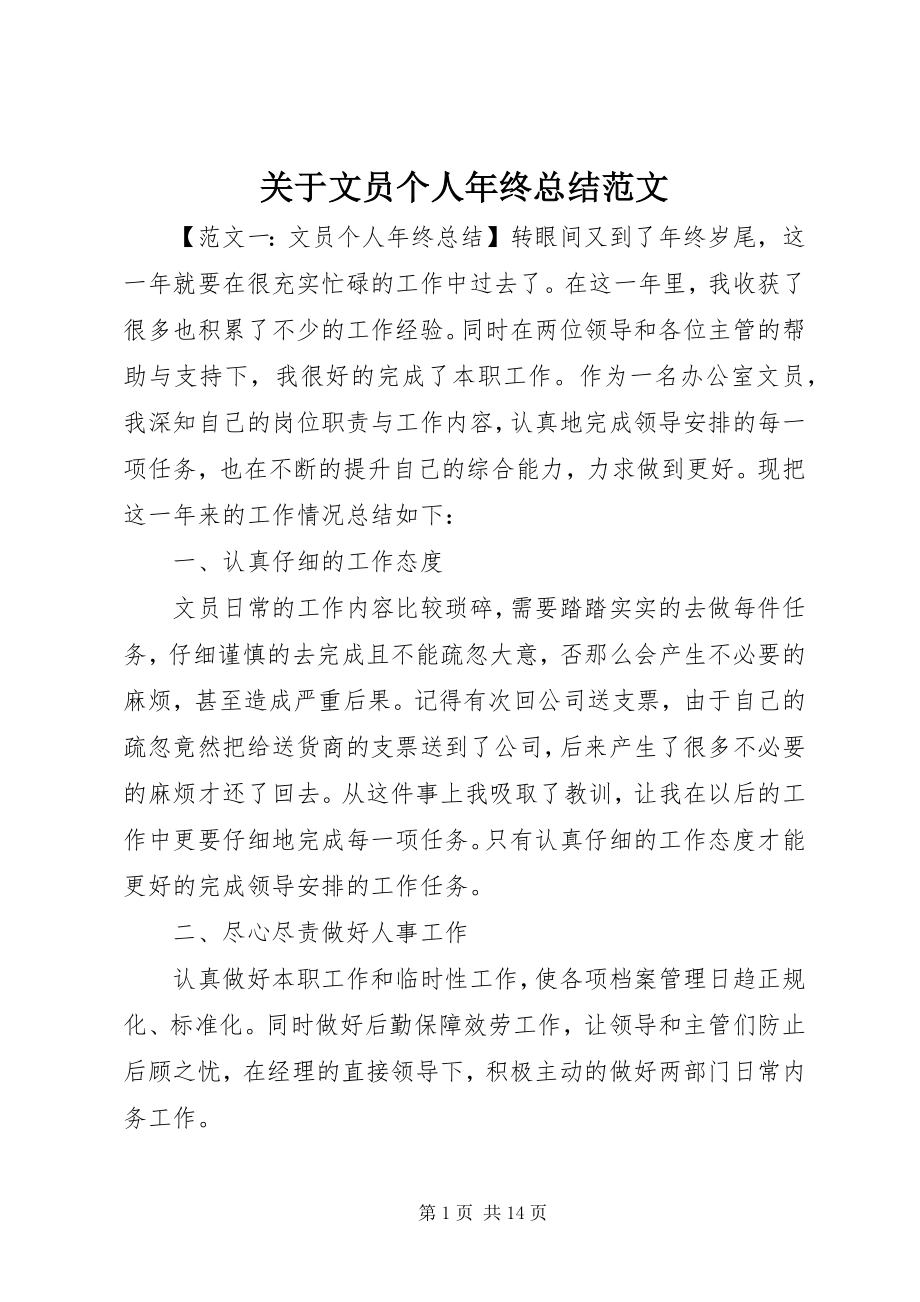 2023年文员个人终总结.docx_第1页