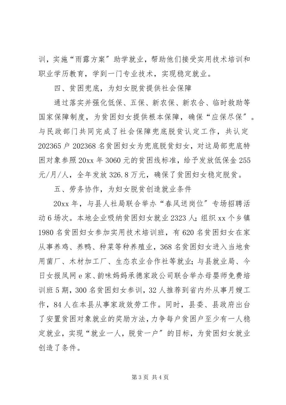 2023年巾帼扶贫经验交流材料.docx_第3页