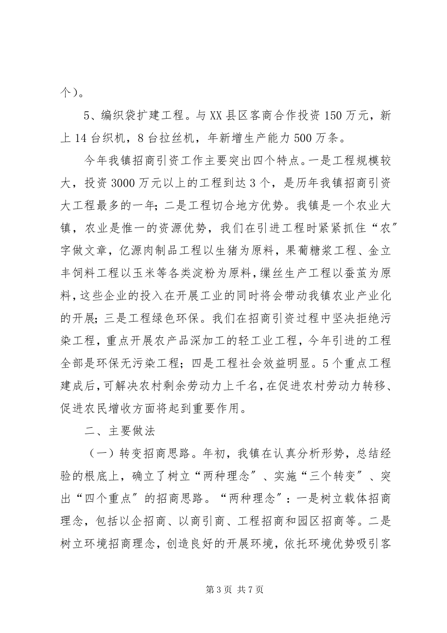 2023年梨林镇招商引资工作总结.docx_第3页