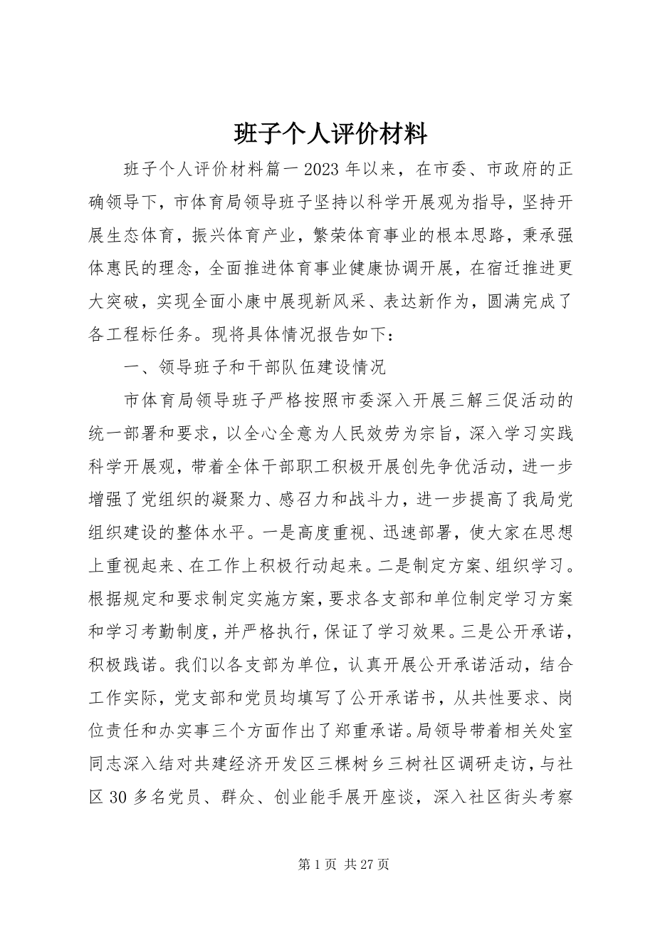 2023年班子个人评价材料新编.docx_第1页