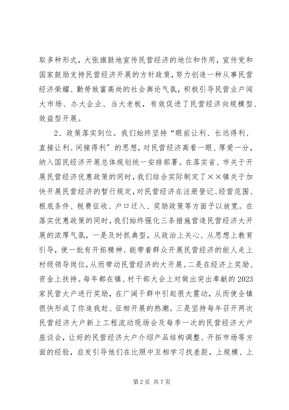 2023年X镇发展民营经济经验材料新编.docx_第2页