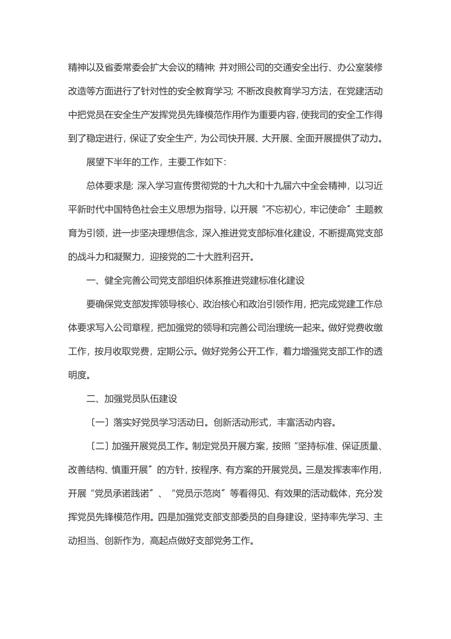 公司上半年党建工作总结和下半年工作计划.docx_第3页