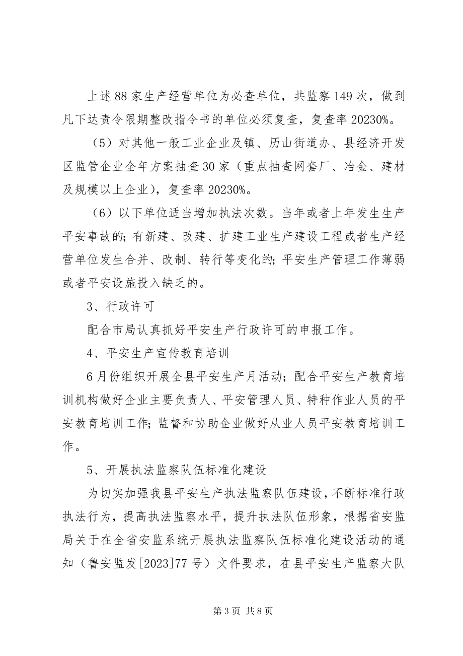 2023年安监局行政监察工作要点新编.docx_第3页