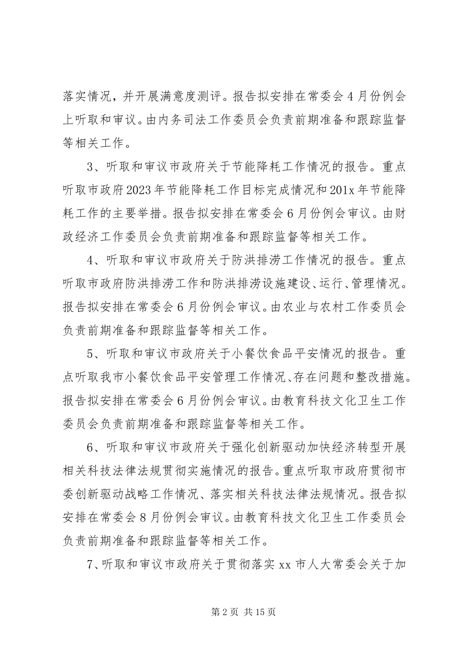 2023年人大常委会年度监督工作计划三篇.docx_第2页