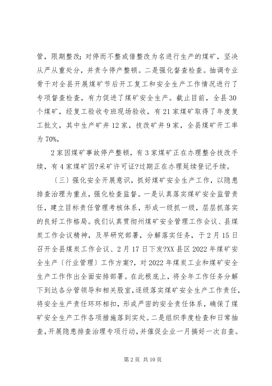 2023年煤炭局上半年度煤炭工作总结.docx_第2页