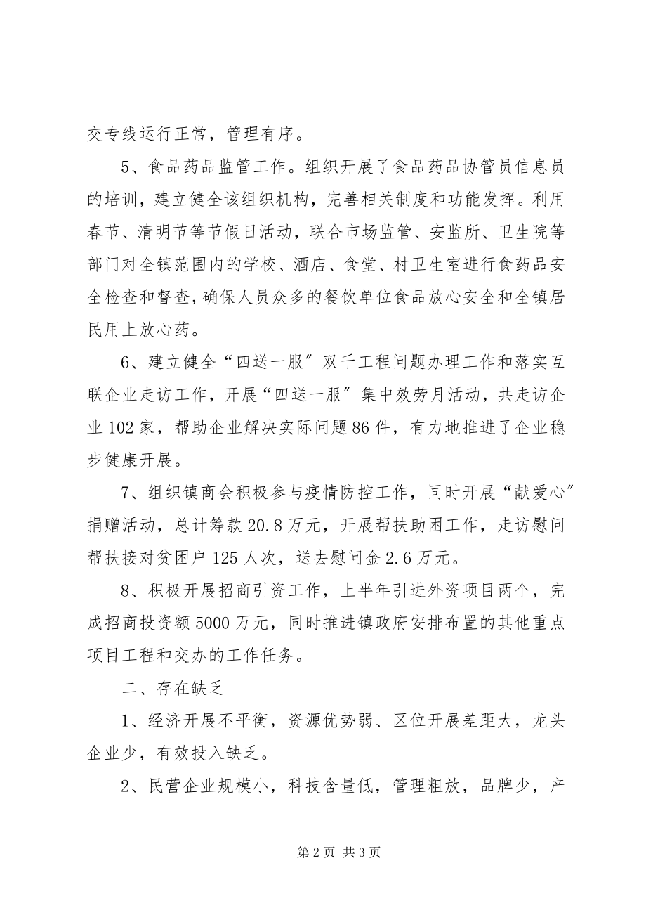 2023年经发办上半年工作总结及下半打算.docx_第2页