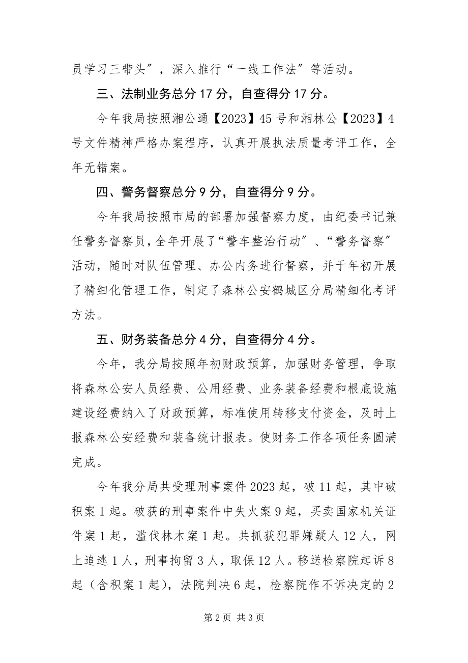 2023年分局综合考评工作自查总结.docx_第2页