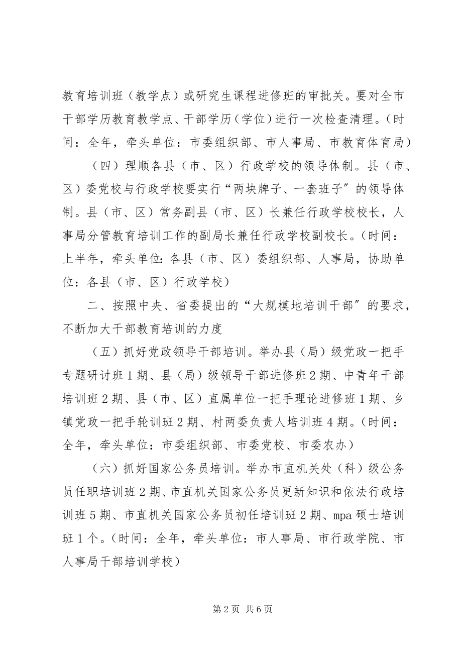 2023年市干部教育培训规划意见.docx_第2页