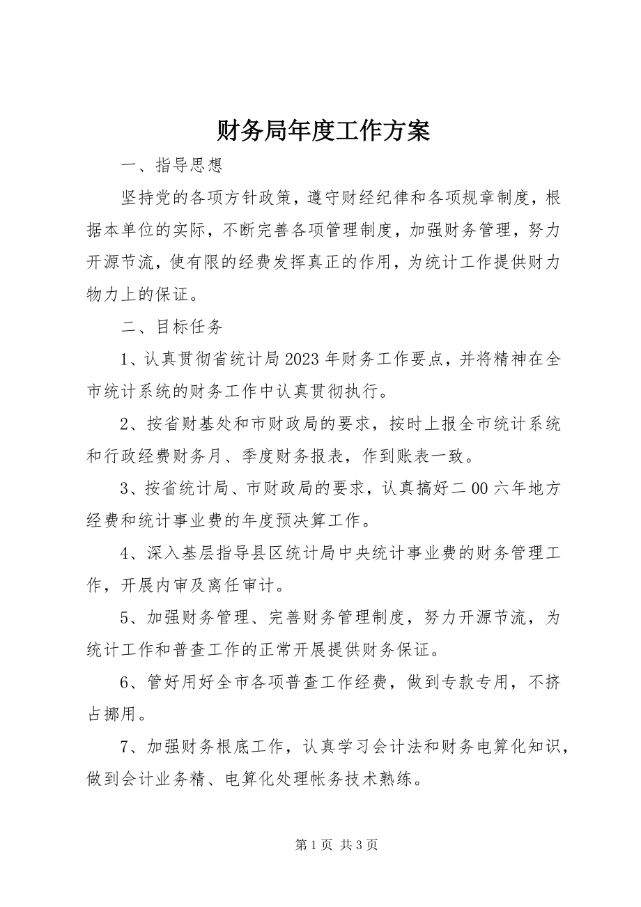 2023年财务局年度工作计划.docx_第1页