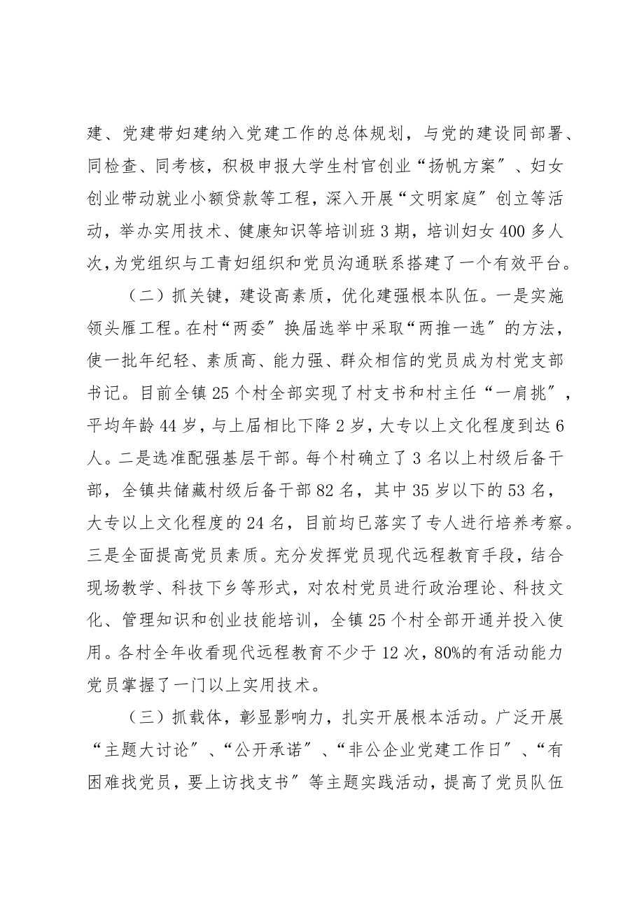 2023年党的基层组建工作汇报.docx_第3页