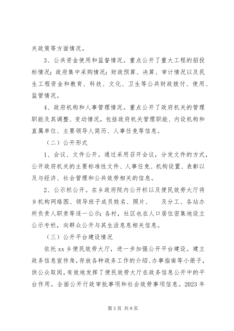 2023年上半年政务公开工作总结和下半计划.docx_第3页