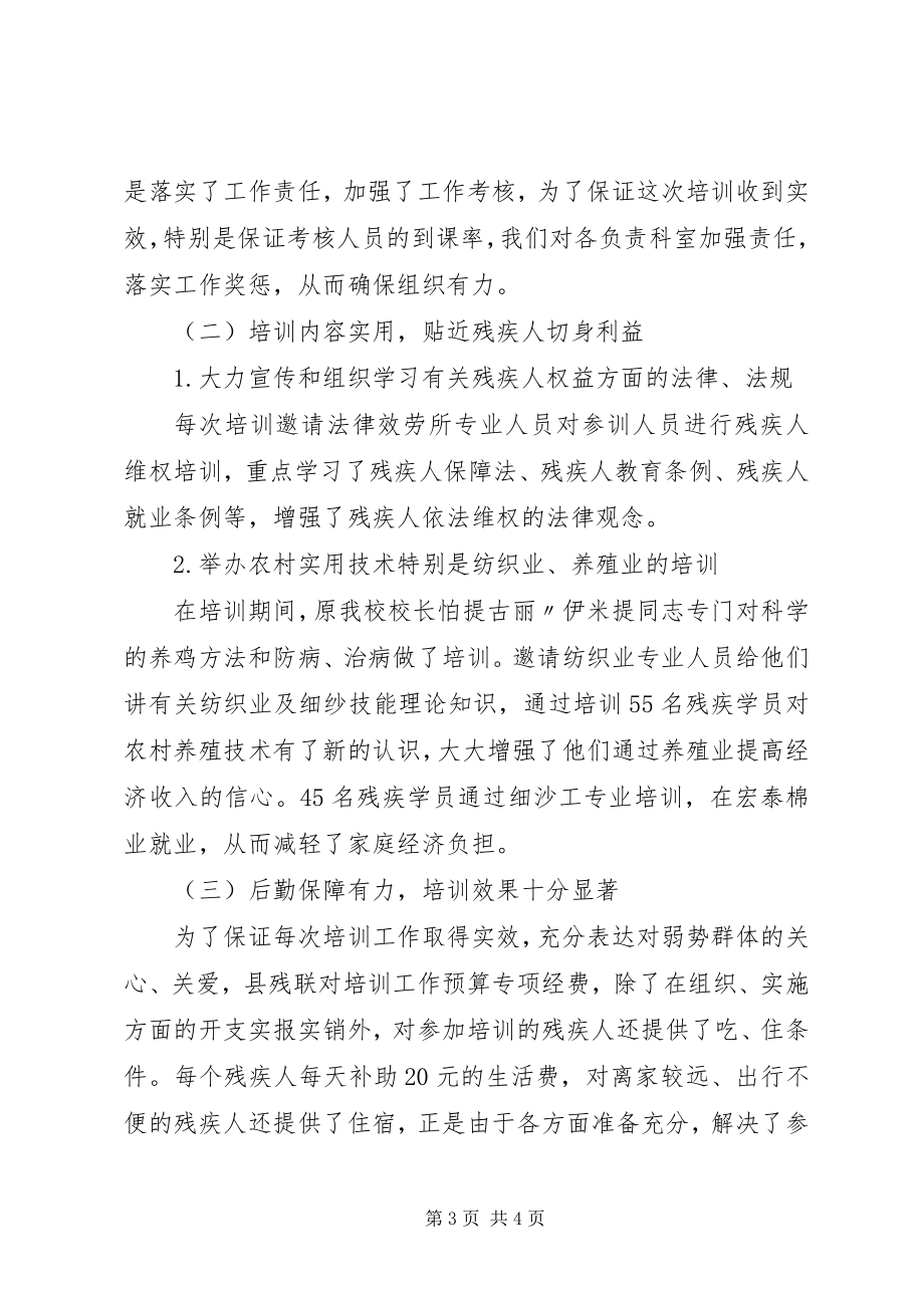 2023年残疾人培训总结新编.docx_第3页