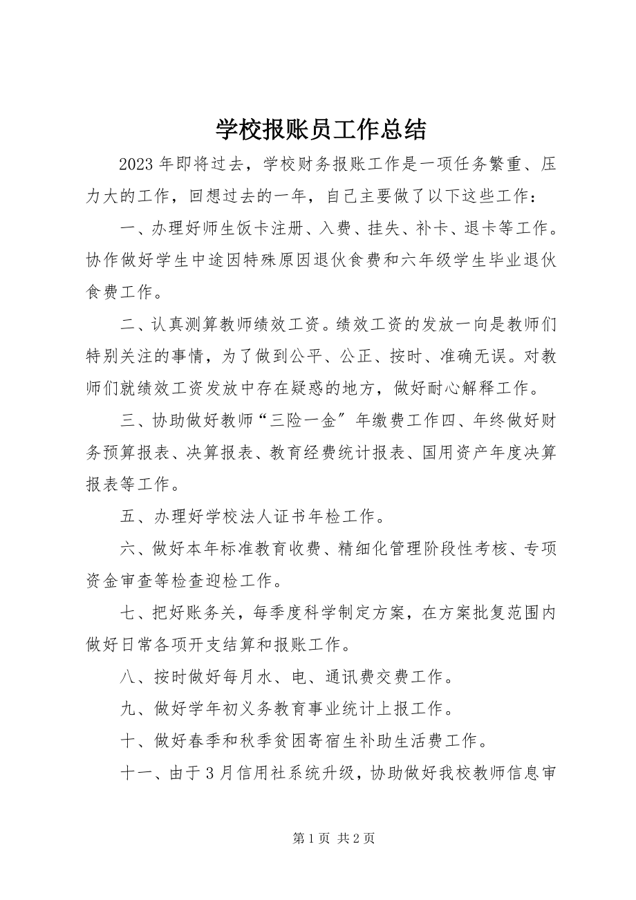 2023年学校报账员工作总结.docx_第1页