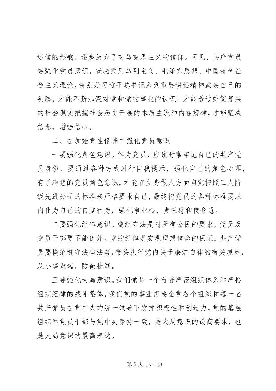 2023年强化党员意识心得体会.docx_第2页