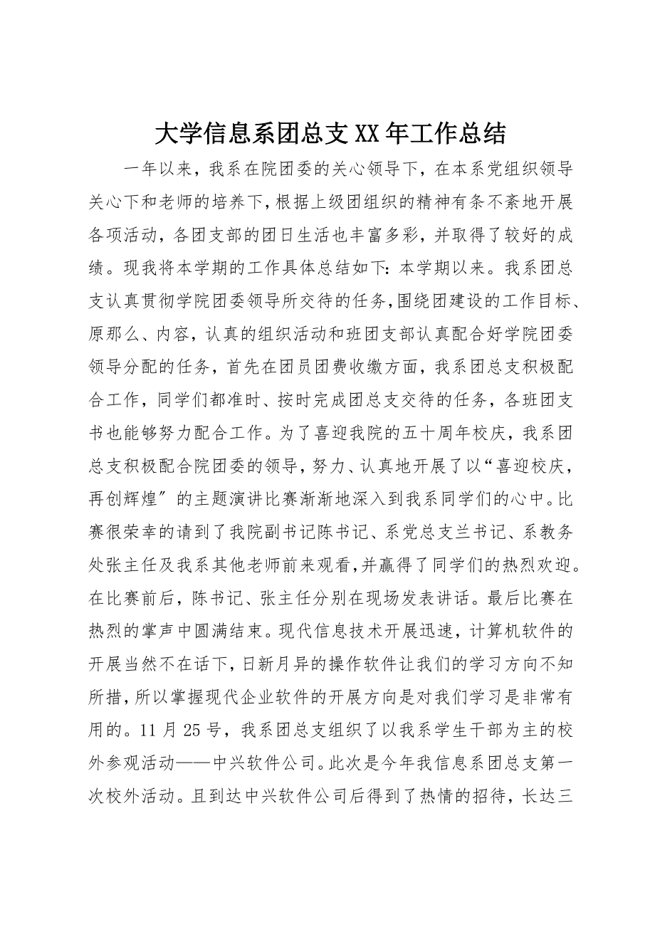 2023年大学信息系团总支某年工作总结.docx_第1页