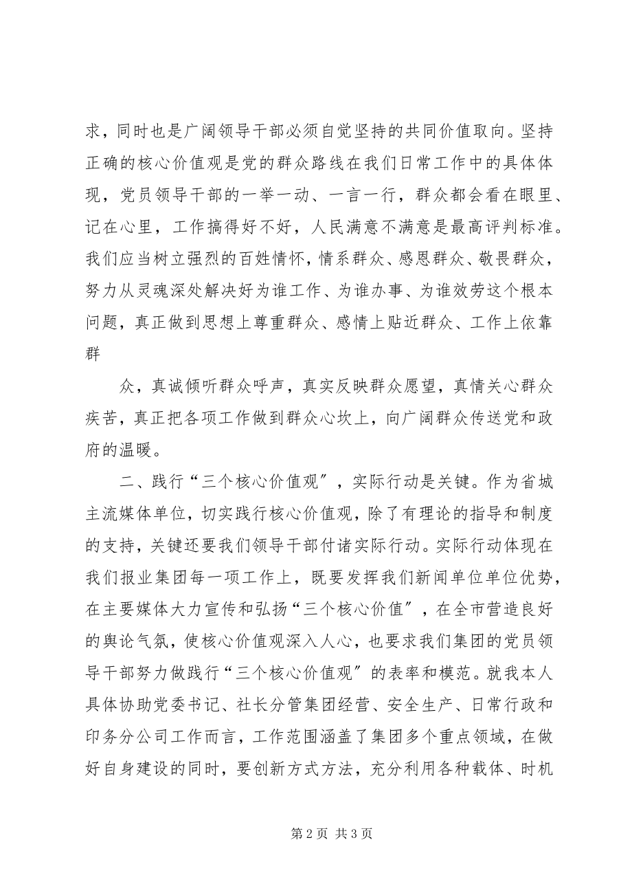 2023年弘扬三种精神践行三个核心价值观学习心得体会.docx_第2页