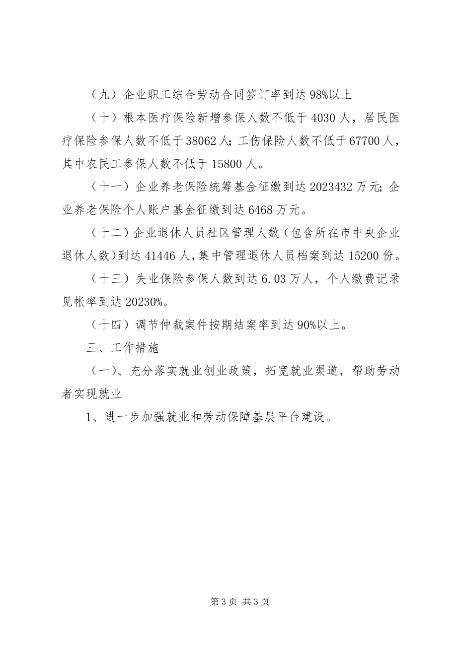 2023年工作计划劳动和社会保障局度工作计划.docx_第3页