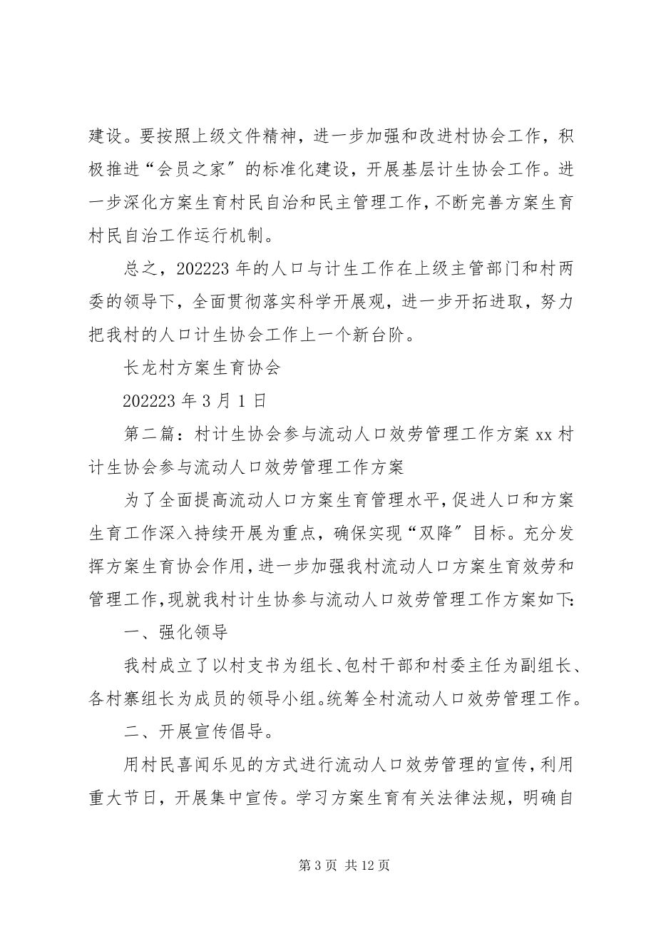 2023年长龙村人口与计生协会工作计划.docx_第3页