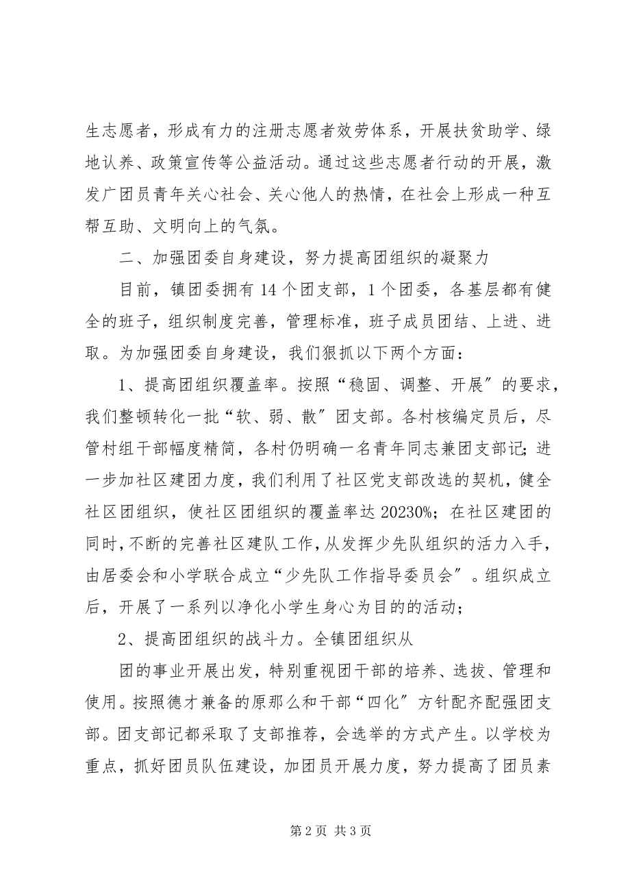 2023年乡镇年度团委工作总结.docx_第2页