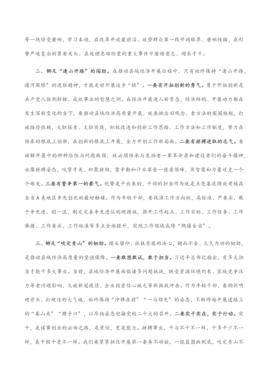 年轻干部座谈会发言提纲.docx_第2页