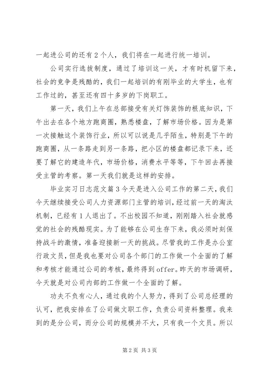 2023年毕业实习日志新编.docx_第2页