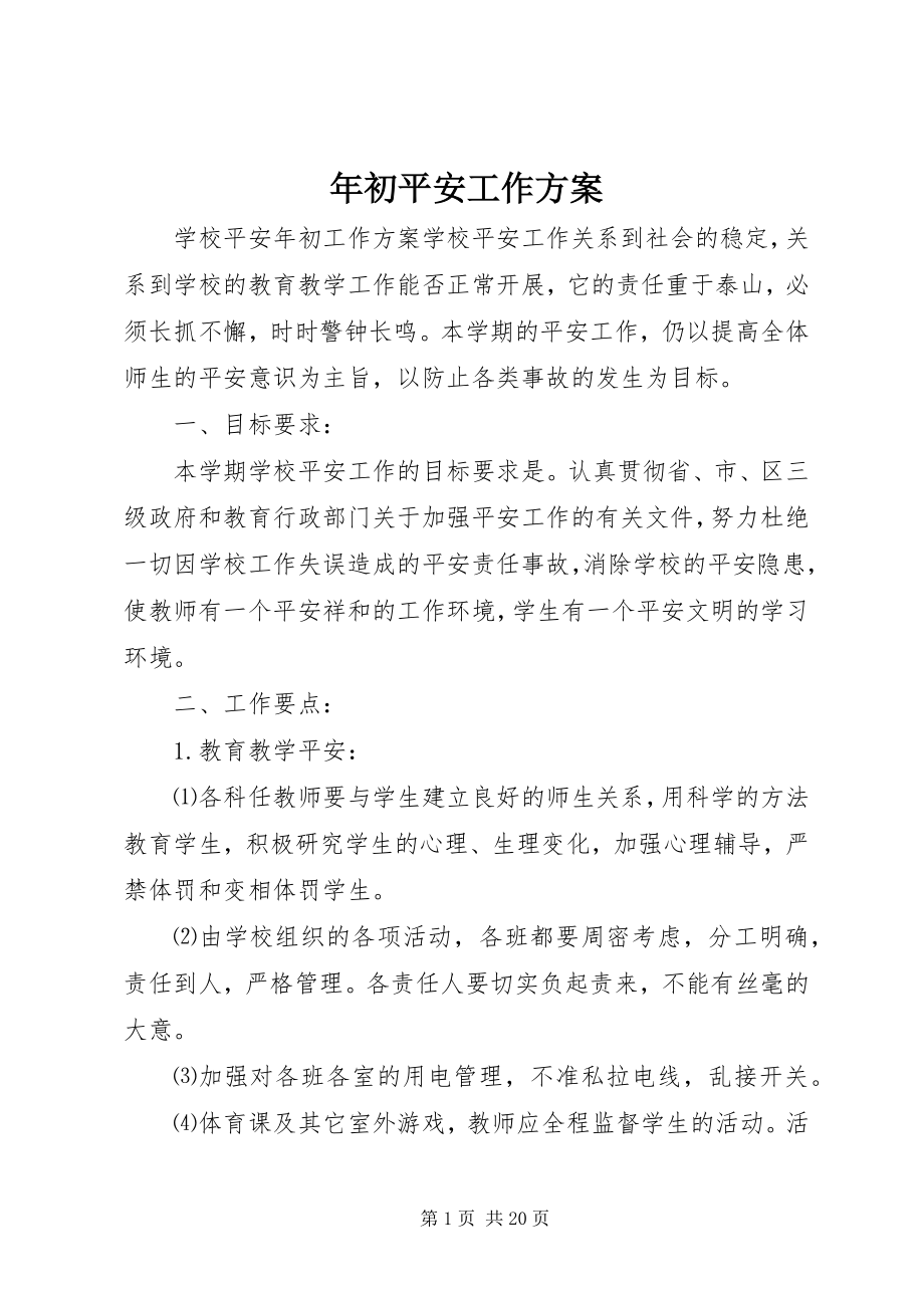 2023年初安全工作计划.docx_第1页