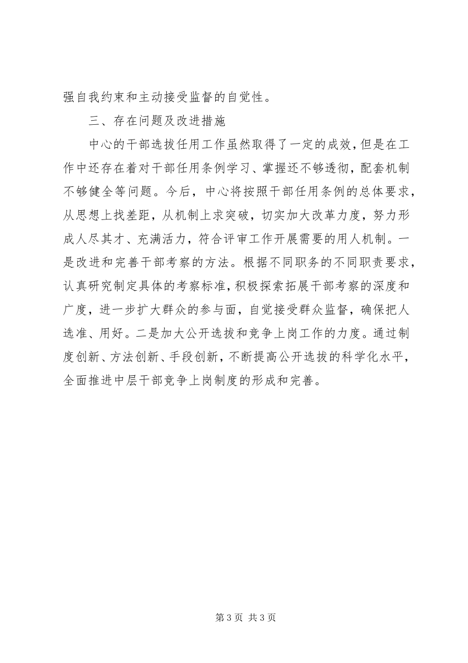 2023年区评审中心干部选拔任用工作总结.docx_第3页