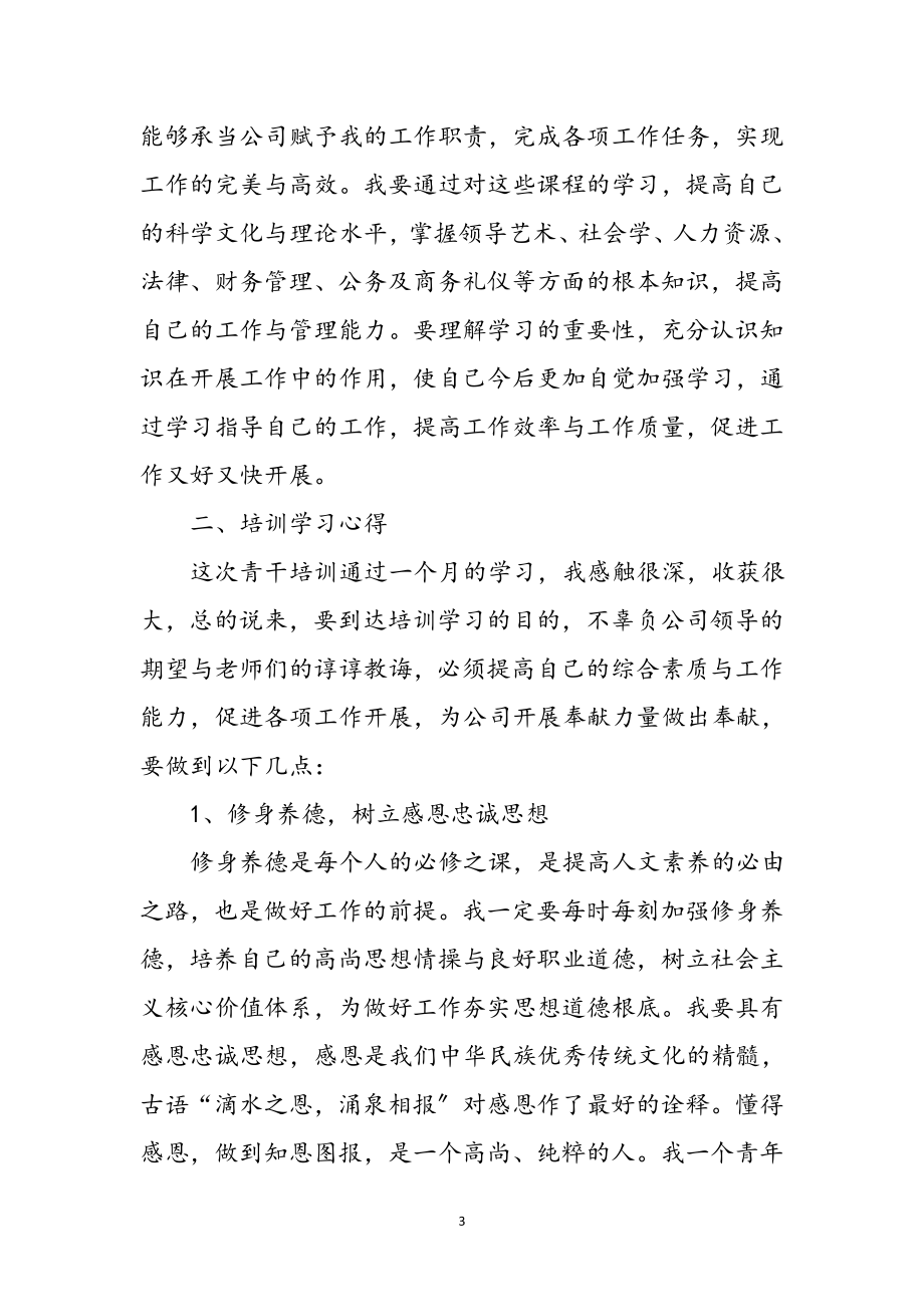 2023年参加青干培训班学习心得体会参考范文.doc_第3页