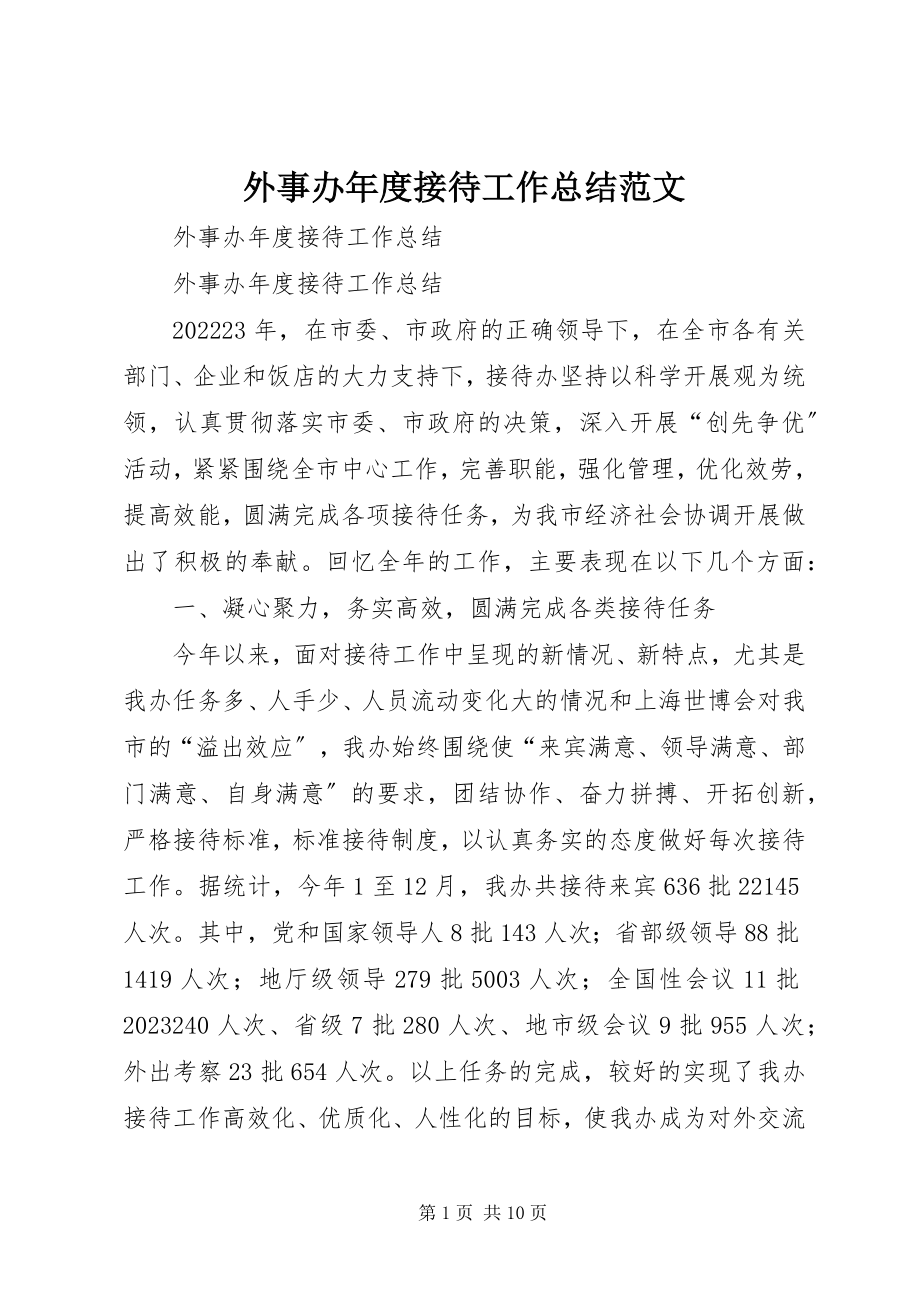 2023年外事办年度接待工作总结2.docx_第1页