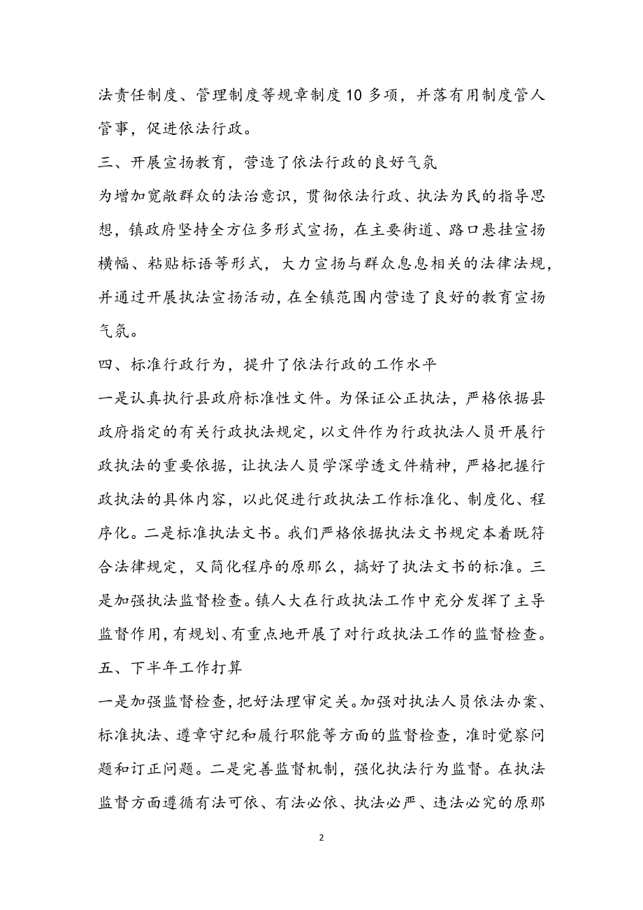 2023年镇依法行政半年工作总结.docx_第2页