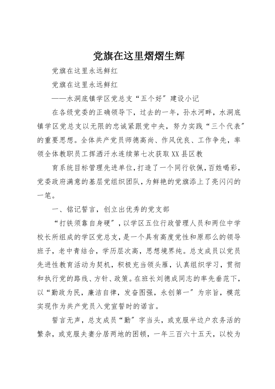 2023年党旗在这里熠熠生辉.docx_第1页