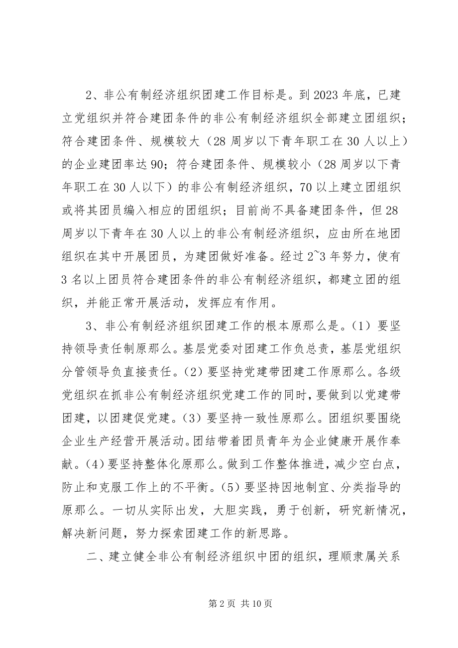 2023年加强非公有制经济组织团的建设工作的试行意见.docx_第2页