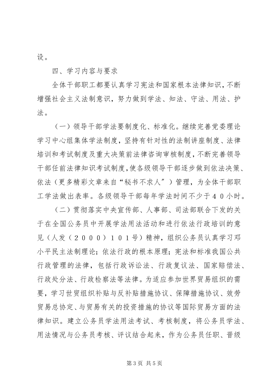 2023年XX市发展计划委员会“四五”普法规划新编.docx_第3页