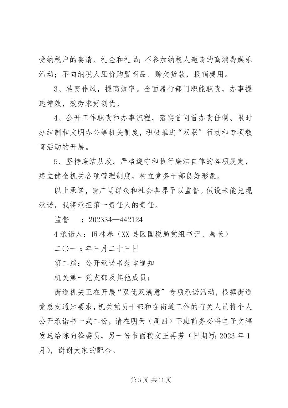 2023年公开承诺书范本.docx_第3页