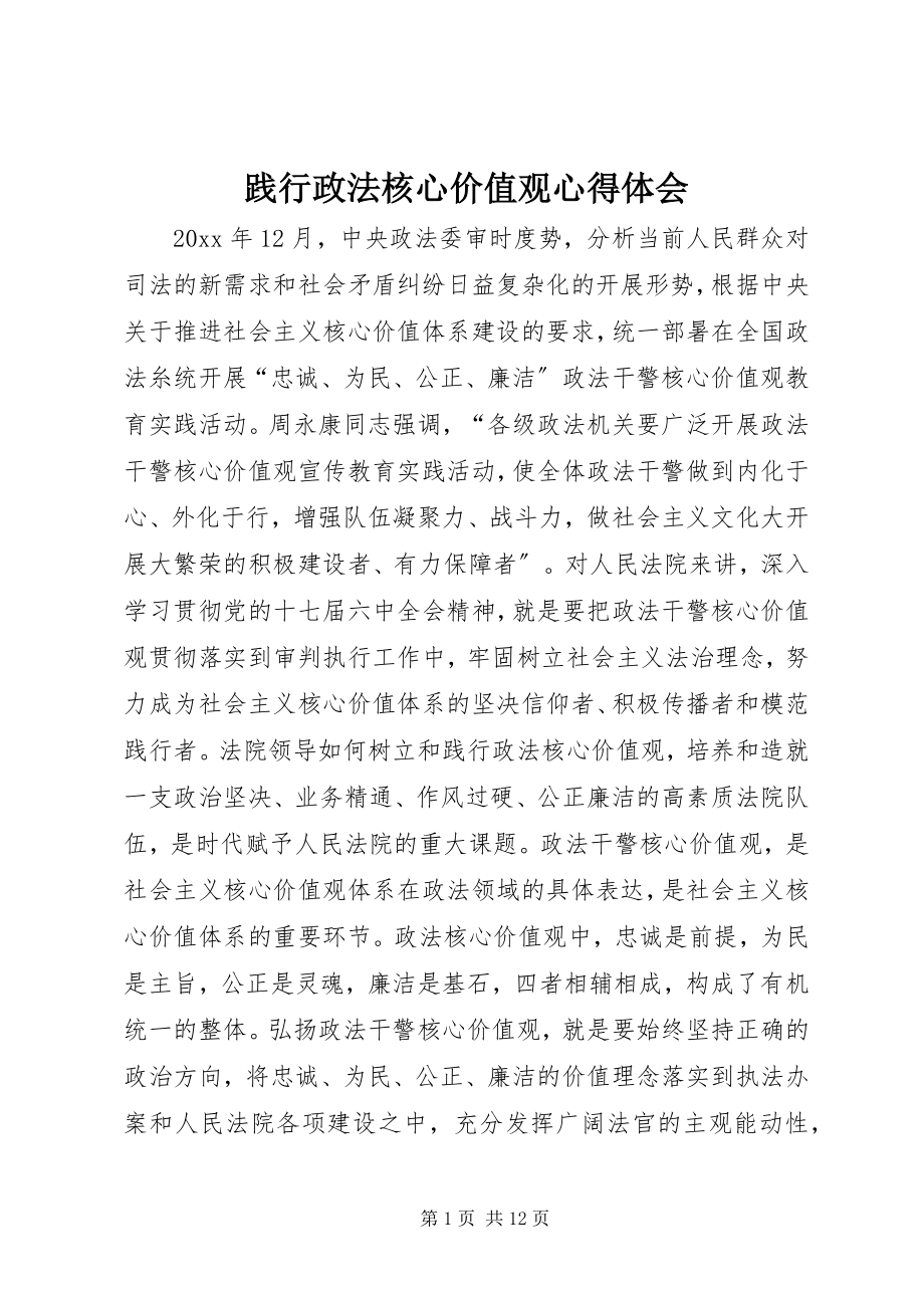 2023年践行政法核心价值观心得体会.docx_第1页