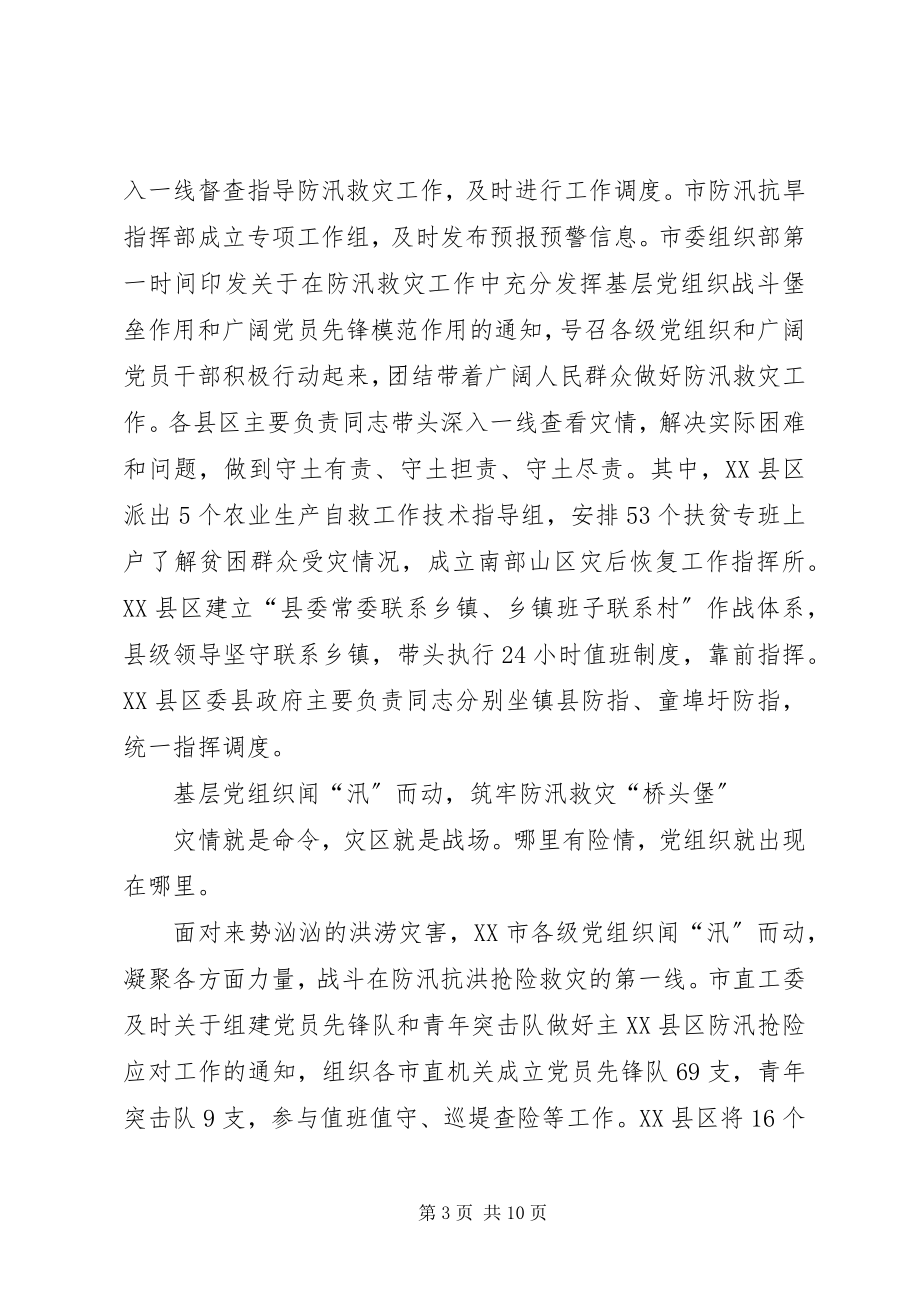 2023年抗洪一线党旗飞扬观后感心得多篇.docx_第3页