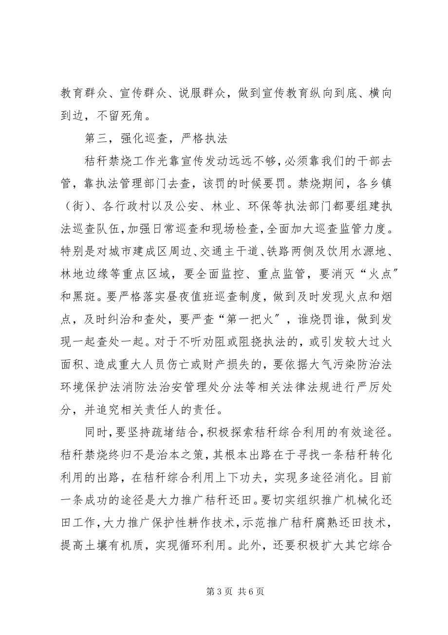 2023年秋季秸秆禁烧专项治理工作会议致辞.docx_第3页