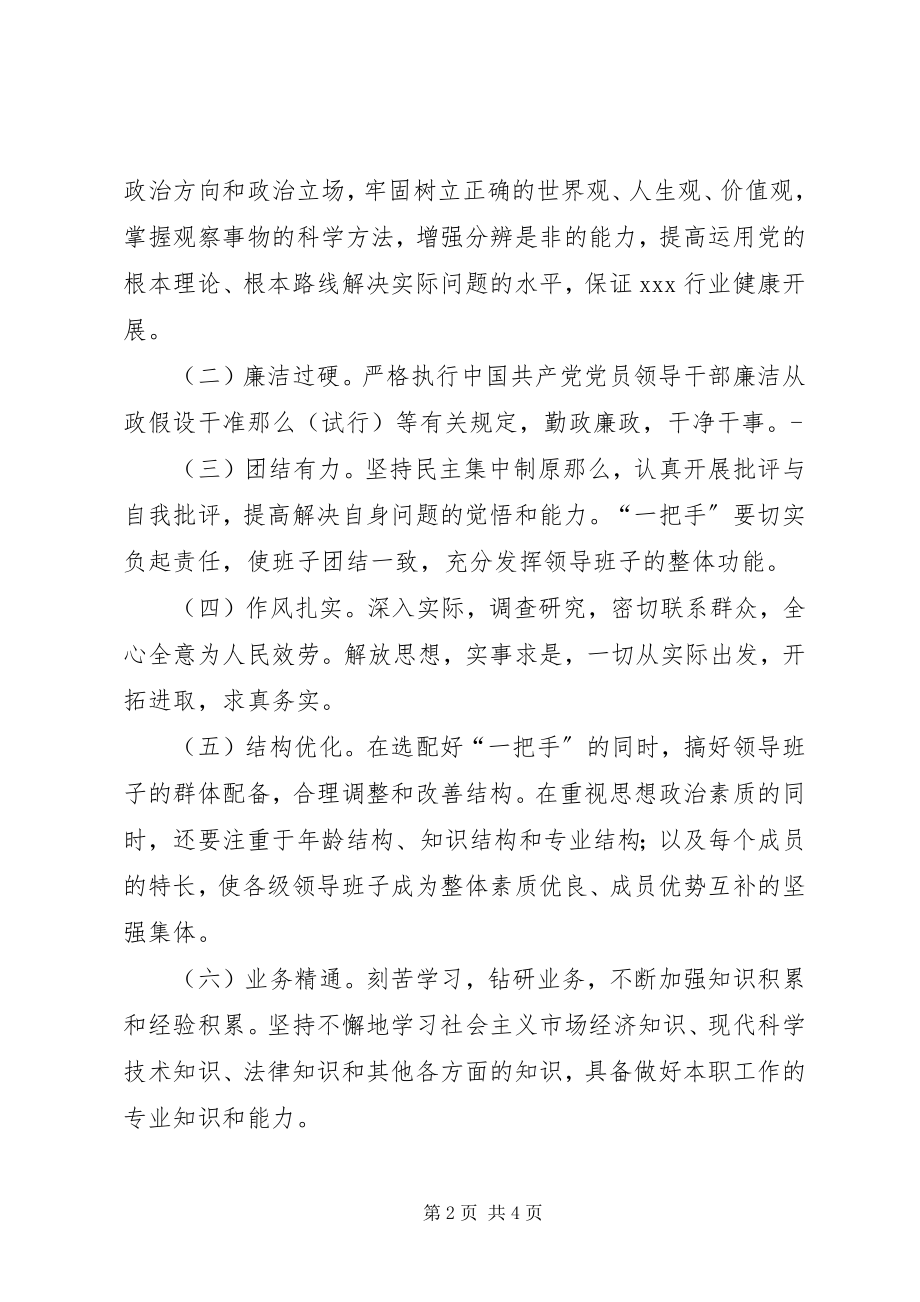 2023年X局关于加强领导班子建设的实施意见新编.docx_第2页