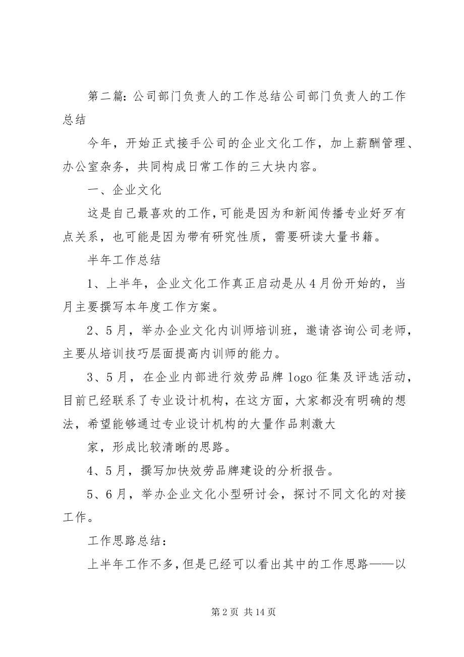 2023年公司负责人的工作自我总结.docx_第2页