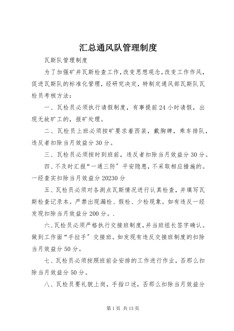 2023年汇总通风队管理制度.docx_第1页