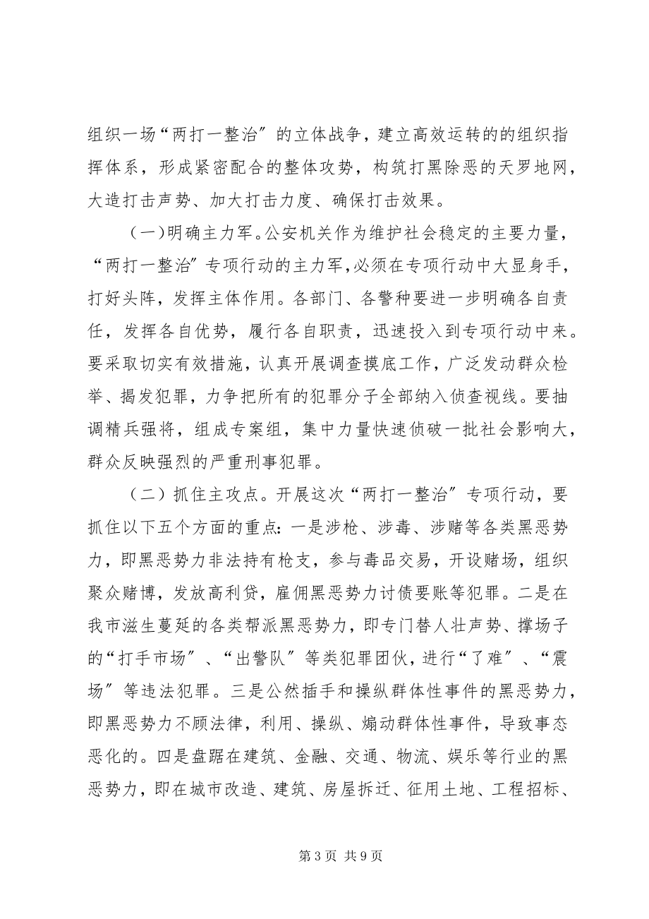 2023年市两打一整治专项行动领导致辞稿.docx_第3页