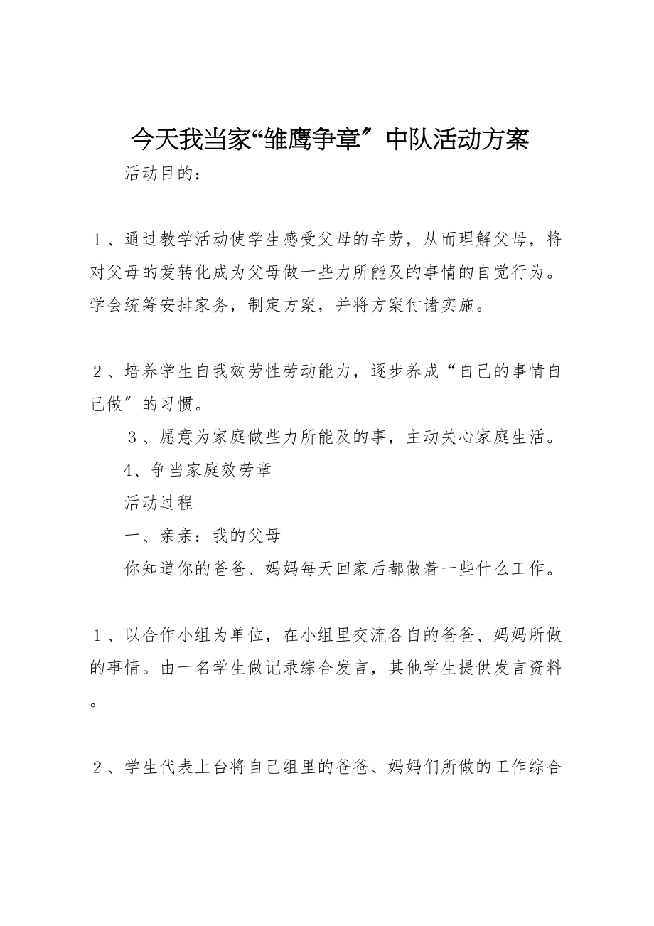 2023年《今天我当家》雏鹰争章中队活动方案.doc_第1页