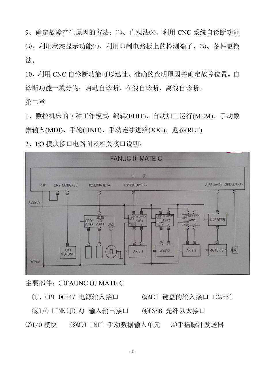 2023年数控机床故障诊断与维修复习笔记.doc_第2页