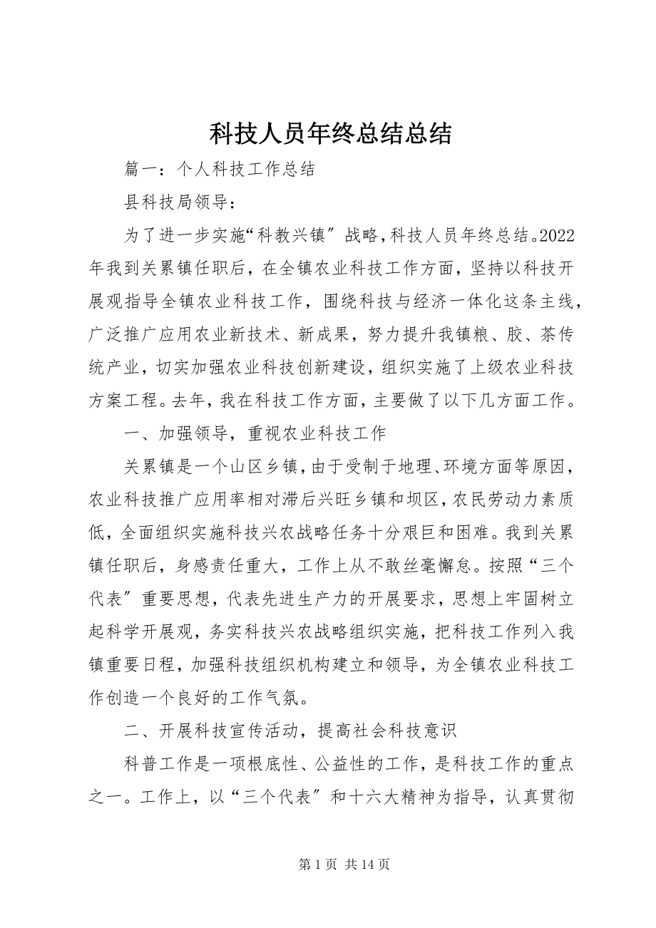 2023年科技人员终总结总结.docx_第1页